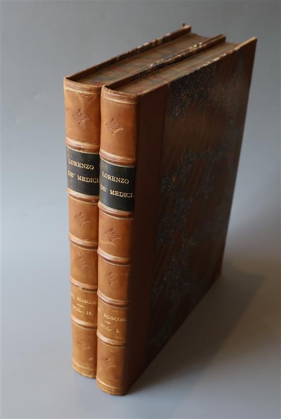 Roscoe, William - The Life of Lorenzo de Medici, called the Magnificent, 2nd edition, 2 vols, 4to,